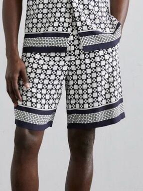 SANDRO Ecru Marine Men's Shorts Size 44